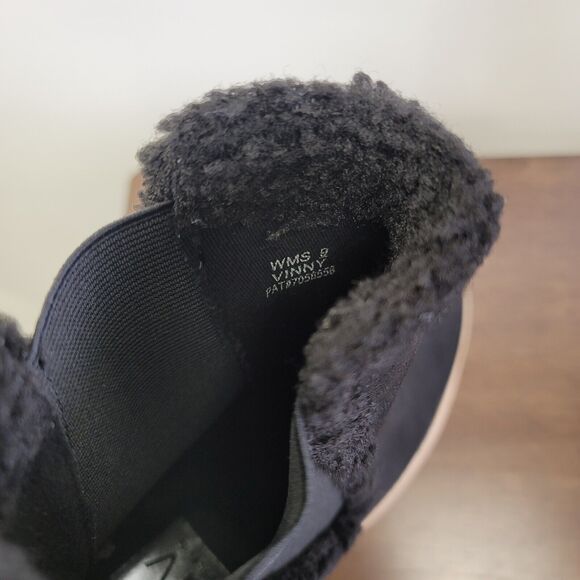 DV by Dolce Vita Vinny Chelsea Boot Womens Size 9 Black Faux Suede Lug Sole - Picture 10 of 13